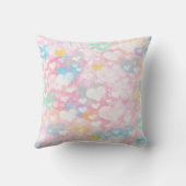 Schattigee gelaagde harten Waterverf Patroon Kussen (Achterkant)