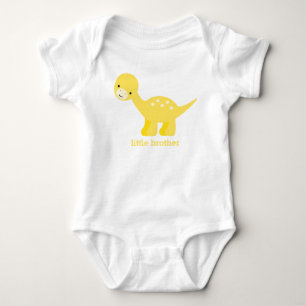 Schattigee gele Baby-dinosaurus Romper