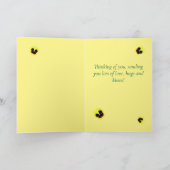 Schattigee gele bloem Waterverf Pansie krijgen goe Kaart (Binnen)