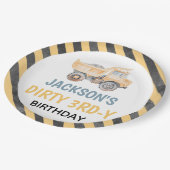 Schattigee Gele Bouw Dirty 3rdy Papier Bord (Gekanteld)