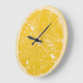 Schattigee gele citroen citrusvrucht plak grote klok (Hoek)