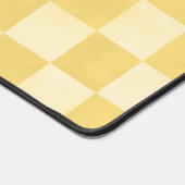 Schattigee gele citroenscheckers patroonnaam bureaumat (Hoek)