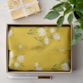 Schattigee gele Daisy floral decoupage Tissuepapier (Geschenk)