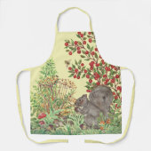 Schattigee gele eekhoorn bos scène Herfst oogst Schort (Voorkant)