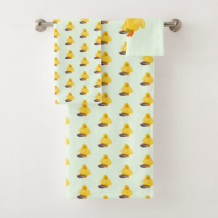 Schattigee gele eend badhanddoeken bad handdoek