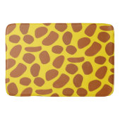 Schattigee gele giraffe skin naadloos patroon badmat (Voorkant)