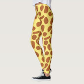 Schattigee gele giraffe skin naadloos patroon leggings (Links)