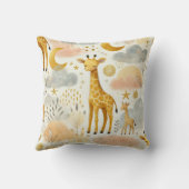 Schattigee Gele Giraffe Warm Baby Kussen (Achterkant)