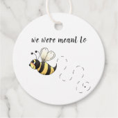 Schattigee gele hommel Bee bedoeld om bijen bruilo Bedankjes Labels (Voorkant)