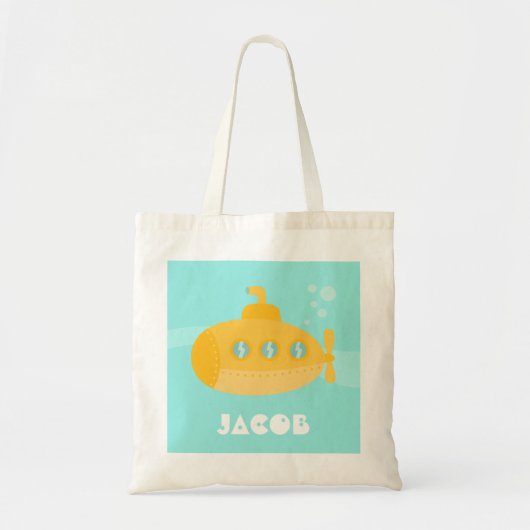 Schattigee gele onderzeeër, oceaanschip, voor kind tote bag (Voorkant)