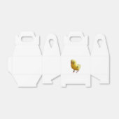 Schattigee gele parkiet vriendelijke huisdier voge bedankdoosjes (Uitgevouwen)