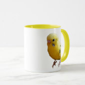 Schattigee gele parkiet vriendelijke huisdier voge mok (Voorkant rechts)