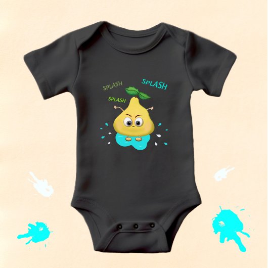 Schattigee gele peer romper