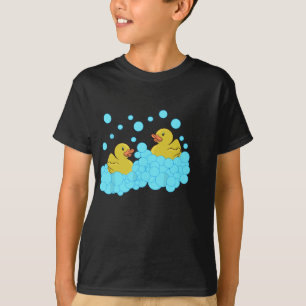 Schattigee gele rubberen eend, eendenbadspeelgoed, t-shirt
