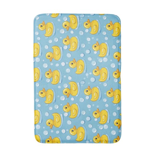 Schattigee gele rubberen eenden badmat (Voorkant Verticaal)