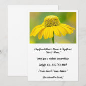 Schattigee Gele Sneezeweed Edding Kaart (Voorkant / Achterkant)