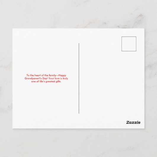 Schattigee Gele Superheld Grootouders Dag Briefkaart (Achterkant)