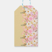 Schattigee Gele Tutu Ballerina Vlinders Baby showe Cadeaulabel (Achterkant)