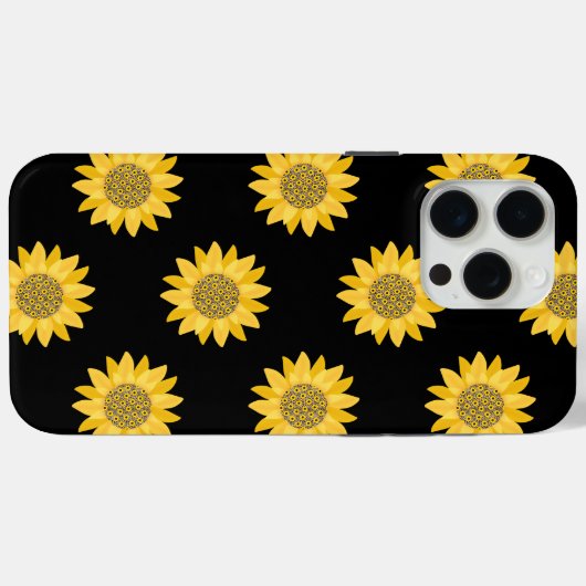 Schattigee gele zonnebloem bloemige Moederdag Case-Mate iPhone Case (Achterkant (horizontaal))
