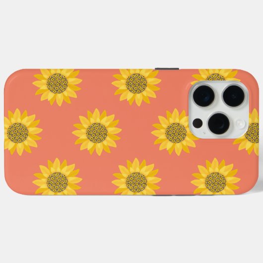 Schattigee gele zonnebloem bloemige Moederdag Case-Mate iPhone Case (Achterkant (horizontaal))