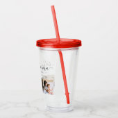 Schattigee Geliefde Mamma Moeder Moederdag Fotocol Acryl Drinkbeker (Links)