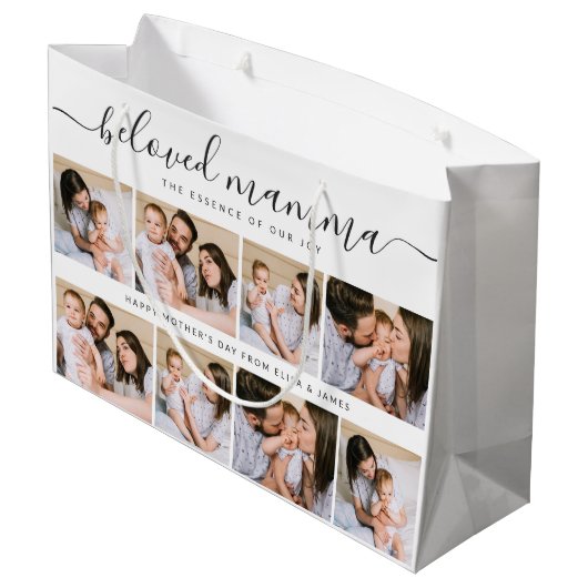 Schattigee Geliefde Mamma Moeder Moederdag Fotocol Groot Cadeauzakje (Achterkant Gekanteld)