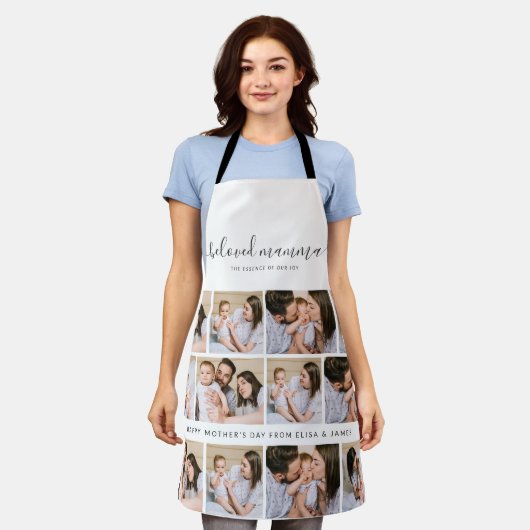 Schattigee Geliefde Mamma Moeder Moederdag Fotocol Schort (Gedragen)
