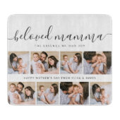 Schattigee Geliefde Mamma Moeder Moederdag Fotocol Snijplank (Voorkant)