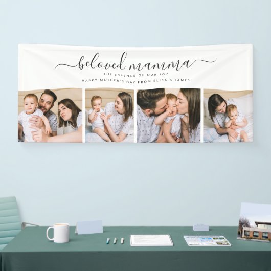 Schattigee Geliefde Mamma Moeder Moederdag Fotocol Spandoek (Beurs)