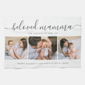 Schattigee Geliefde Mamma Moeder Moederdag Fotocol Theedoek (Horizontaal)