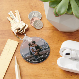 Schattigee geliefden paar Afbeelding eenvoudige li Sleutelhanger