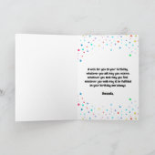 Schattigee gelukkige Dalmatische hond en ballonnen Kaart (Binnen)