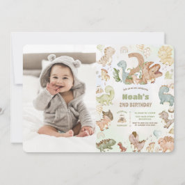 Schattigee gelukkige dinosaurussen 2e tweede verja kaart