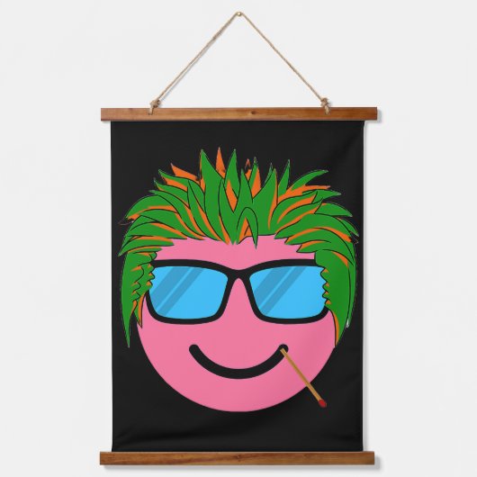 SCHATTIGEE GELUKKIGE MENSEN! HANGEND WANDKLEED (Voorkant 2)