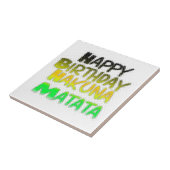 Schattigee Gelukkige Verjaardag Hakunamatata Inspi Tegeltje (Zijkant)