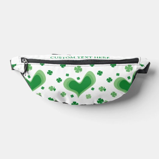 Schattigee geluksklaver St Patrick's Day fanny pac Heuptasje (Liggend)