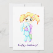 Schattigee geluksknuffels met een speelgoed (Voorkant)