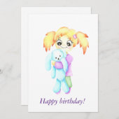 Schattigee geluksknuffels met een speelgoed (Voorkant / Achterkant)