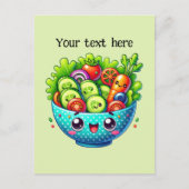 Schattigee gemengde groente aanpassen briefkaart (Voorkant)