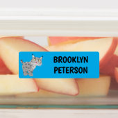 Schattigee gemiddelde Bobcat Lynx gepersonaliseerd Labels (Aangebracht)