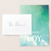 Schattigee Gender Reveal kaart (Display)