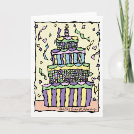 Schattigee genderneutrale Unisex Happy Birthday vo Kaart