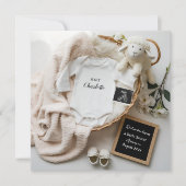 Schattigee genderneutrale zwangerschapsaankondigin feestdagenkaart (Voorkant)