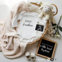 Schattigee genderneutrale zwangerschapsaankondigin