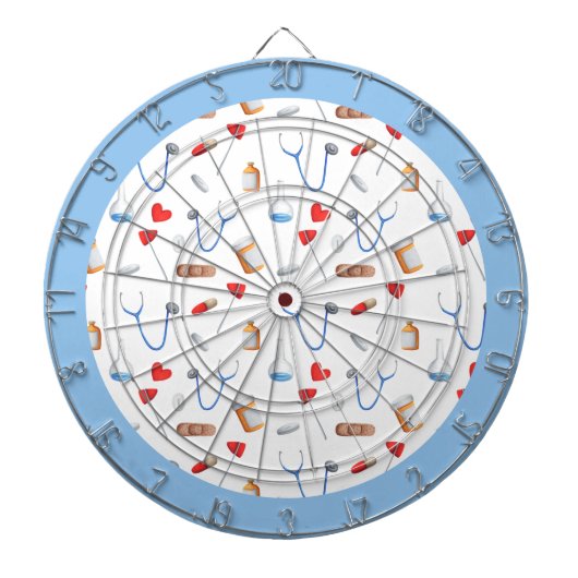 Schattigee geneeskundelementen dartbord (Voorkant)