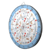 Schattigee geneeskundelementen dartbord (Voorkant Rechts)