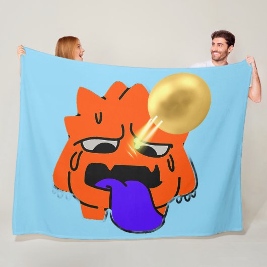 SCHATTIGEE GENIALE REUS! FLEECE DEKEN (In situ)