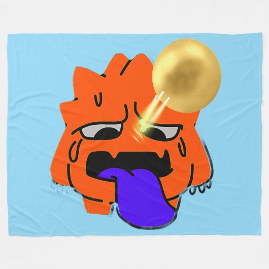 SCHATTIGEE GENIALE REUS! FLEECE DEKEN (Voorkant (Horizontaal))