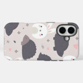 Schattigee geometrische dieren in Pastel Case-Mate iPhone Case (Achterkant (horizontaal))