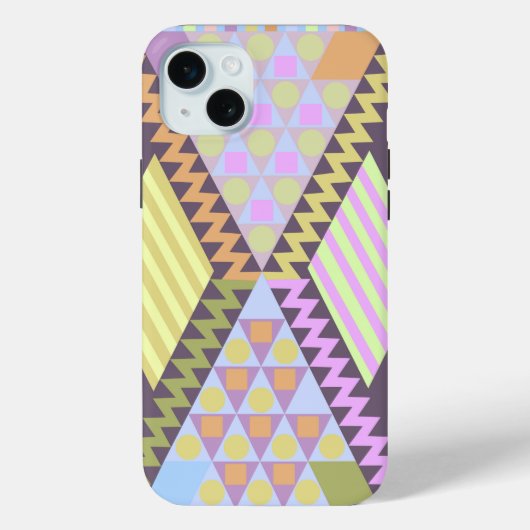 Schattigee geometrische patronen Case-Mate iPhone case (Achterkant)